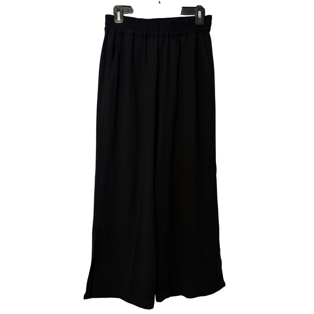 NWT Anthropologie Sanctuary Wide Leg Pull‎ On Pants Side Slit Hem Sz Small